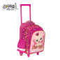Ghiozdan troller CUTE KITTY, 3 compartimente cu fermoar, 2 roti, 38x29x14 cm Ghiozdan troller CUTE KITTY, 3 compartimente cu fermoar, 2 roti, 38x29x14 cm