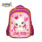 Ghiozdan 3D pentru fete, cu LED, Cute Kitty, compartimente multiple, maner, 40x32x19.5 cm