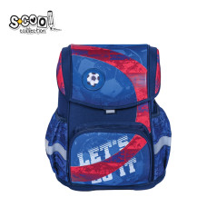 Ghiozdan ergonomic LET'S DO IT, compartiment spatios cu separator, 3 picioare, 30x22x42 cm