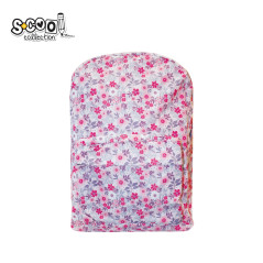 Ghiozdan CLASSIC, imprimeu floral, 1 compartiment spatios, bretele reglabile, 30x16x43 cm