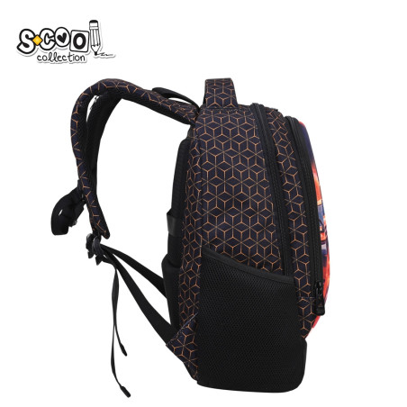 Ghiozdan ergonomic NEXT LEVEL, buzunar frontal cu organizator si port chei, 4 picioare, 40x29x14 cm