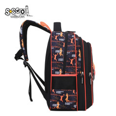 Ghiozdan 3D BASKETBALL, pentru baieti 6-11 ani, compartiment cu 2 buzunare, bucla pentru agatare, 28L