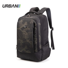 Ghiozdan DARK CAMOUFLAGE, compartiment principal, compartiment laptop, 2 buzunare, maner ramforsat, 21 litri