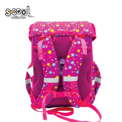 Ghiozdan anatomic Premium, UNICORN, buzunare laterale extensibile, maner, buton magnetic, 42x30x22 cm
