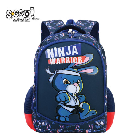 Ghiozdan pentru gradinita, NINJA WARRIOR, compartiment cu fermoar, ergonomic