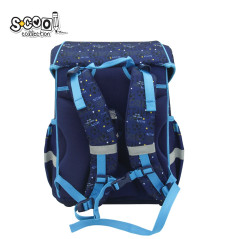 Ghiozdan anatomic elevi, buton magnetic, multicolor, 42x30x22 cm, Premium