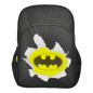 Ghiozdan cu logo Batman pentru clasa 0, maner, 2 fermoare, negru Ghiozdan cu logo Batman pentru clasa 0, maner, 2 fermoare, negru