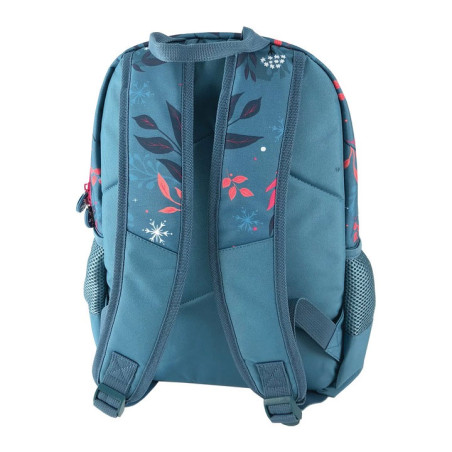 Ghiozdan Frozen, cls 0, compartiment spatios, buzunar frontal cu fermoar, 38 cm, albastru