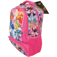 Ghiozdan MINNIE MOUSE, bretele ergonomic, WHO ME, 3 compartimente separate, buzunare laterale, multicolor