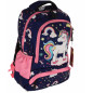 Ghiozdan pentru clasa pregatitoare, inchidere cu fermoar, bretele ajustabile, maner prindere, 15L, 38 cm, imprimeu Unicorn