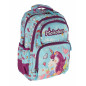 Ghiozdan scolar cu imprimeu unicroni, 15L, buzunare din plasa pe lateral, 28 cm, multicolor