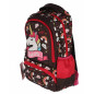 Ghiozdan cu 3 compartimente, imprimeu multicolor cu Unicroni, buzunare laterale, 15L