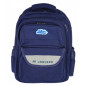 Ghiozdan School Friendly, clasele 1-4, maner, 4 compartimente, textil, bleumarin