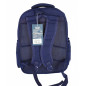 Ghiozdan School Friendly, clasele 1-4, maner, 4 compartimente, textil, bleumarin