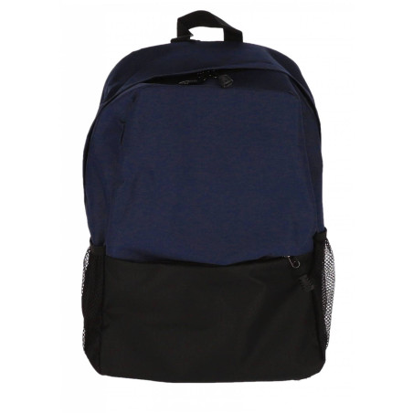 Ghiozdan clasele primare, design simplu, 2 compartimente cu fermoar, buzunare laterale, 42 cm, volum 14.5 L