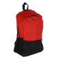 Ghiozdan pentru clasele primare, 14.5 L, 2 fermoare, maner, buzunare laterale, rosu/negru Ghiozdan pentru clasele primare, 14.5 L, 2 fermoare, maner, buzunare laterale, rosu/negru
