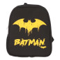 Ghiozdan Batman pentru gradinita, negru, buzunar lateral exterior, impermeabil/poliester, 28 cm Ghiozdan Batman pentru gradinita, negru, buzunar lateral exterior, impermeabil/poliester, 28 cm