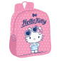 Ghiozdan gradinita HELLO KITTY, buzunar lateral, rezistent la apa, inaltime 28 cm, roz