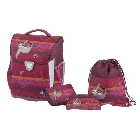 Set ghiozdan, penar, etui si sac sport, buzunare laterale cu orificii de scurgere, mesh respirabil 3D