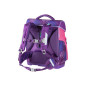 Set ghiozdan ergonomic, geanta pentru carti, etui si sac de sport, mesh, KidClix, violet