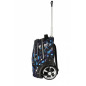 Ghiozdan troller Power, maner telescopit, roti mari, compartiment laptop, buzunare frontale, 50x34x26 cm