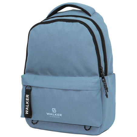 Rucsac Walker Classic Alpha pentru fete, compartiment principal/laptop, bretele ergonomice, maner, 29L, albastru