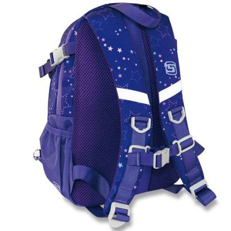 Rucsac elevi, 3 compartimente, 11 litri, curea piept, spate buretat, GALAXY GIRL