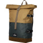 Rucsac Rollup bicolor, compartiment laptop, ergonomic, 30 litri, 29x45–64x17 cm