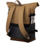Rucsac Rollup bicolor, compartiment laptop, ergonomic, 30 litri, 29x45–64x17 cm