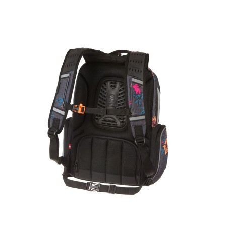 Rucsac ergonomic, model floral, compartiment laptop, volum 29 litri, bretele reglabile