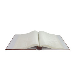 Album Clasic pentru fotografii, 10x15, 500 poze, tip carte, file plastic, coperta maro