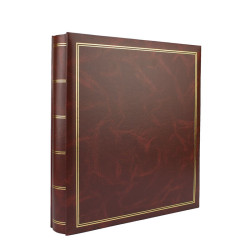 Album Clasic pentru fotografii, 10x15, 500 poze, tip carte, file plastic, coperta maro