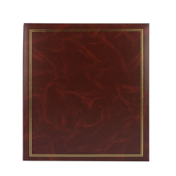 Album Clasic pentru fotografii, 10x15, 500 poze, tip carte, file plastic, coperta maro