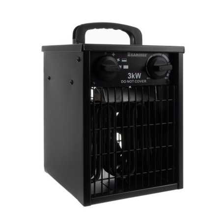 Incalzitor electric cu termostat, 3000W, 5 moduri de functionare, 6 trepte putere, IPX4, carcasa otel, RESIGILAT