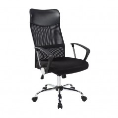 Scaun ergonomic de birou, directorial, spatar inalt, inaltime reglabila, sezut inclinabil, negru, RESIGILAT
