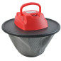 Aspirator industrial de cenusa, fara sac, 800 W, filtru HEPA, rezervor 10L, functie de suflare, 25 x 26 cm