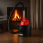 Aspirator industrial de cenusa, fara sac, 800 W, filtru HEPA, rezervor 10L, functie de suflare, 25 x 26 cm