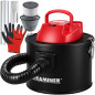 Aspirator industrial de cenusa, fara sac, 800 W, filtru HEPA, rezervor 10L, functie de suflare, 25 x 26 cm