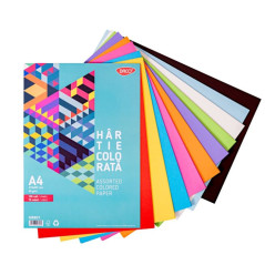 Hartie colorata A4 asortata Daco, 100 coli/set