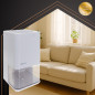 Dezumidificator de aer cu iluminare LED de fundal si temporizator, sistem Peltier, maner, 1400 ml, alb
