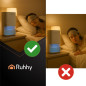 Dezumidificator de aer cu iluminare LED de fundal si temporizator, sistem Peltier, maner, 1400 ml, alb