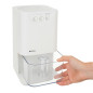 Dezumidificator de aer cu iluminare LED de fundal si temporizator, sistem Peltier, maner, 1400 ml, alb