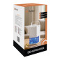 Dezumidificator de aer cu iluminare LED de fundal si temporizator, sistem Peltier, maner, 1400 ml, alb