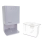 Dezumidificator de aer cu iluminare LED de fundal si temporizator, sistem Peltier, maner, 1400 ml, alb