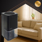 Dezumidificator de aer, 7 culori LED de fundal, temporizator, rezervor 1400 ml, 36 W, maner, negru