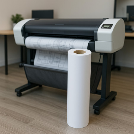 Rola hartie A1, 594x50m, 80g, pentru plotter