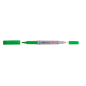 Marker permanent cu 2 capete, design slim, 1 mm/5 mm, verde