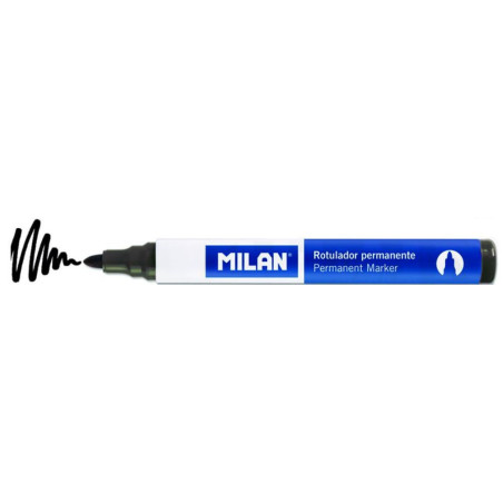 Marker negru permanent, grosime varf 2 mm, pe baza de alcool