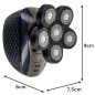 Aparat de ras electric, 6 capete, incarcare USB, IPX6, ergonomic, baterie 600 mAh, negru Aparat de ras electric, 6 capete, incarcare USB, IPX6, ergonomic, baterie 600 mAh, negru