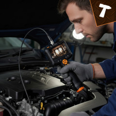 Camera endoscop wireless Full HD, 8 LED-uri, 3 varfuri, cablu 5 m, baterie 2000 mAh